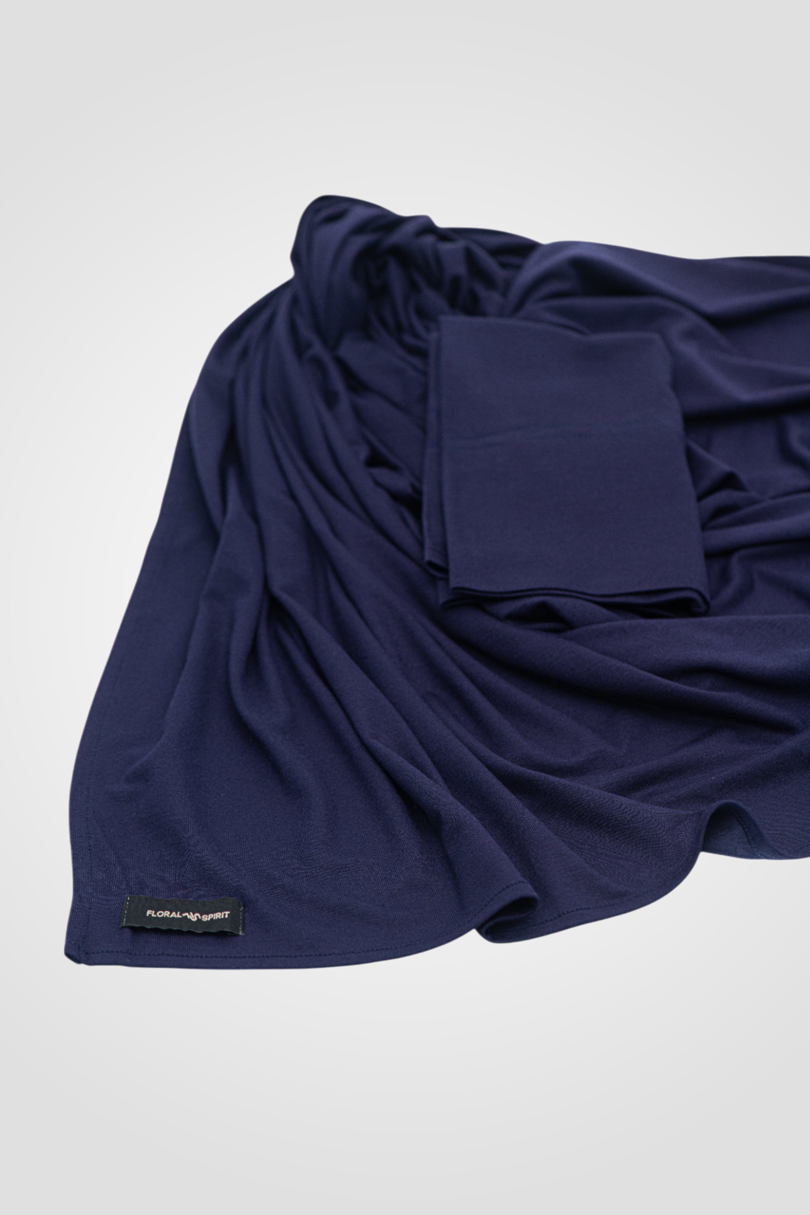 Matching Premium Jersey Hijab Set - BLUE