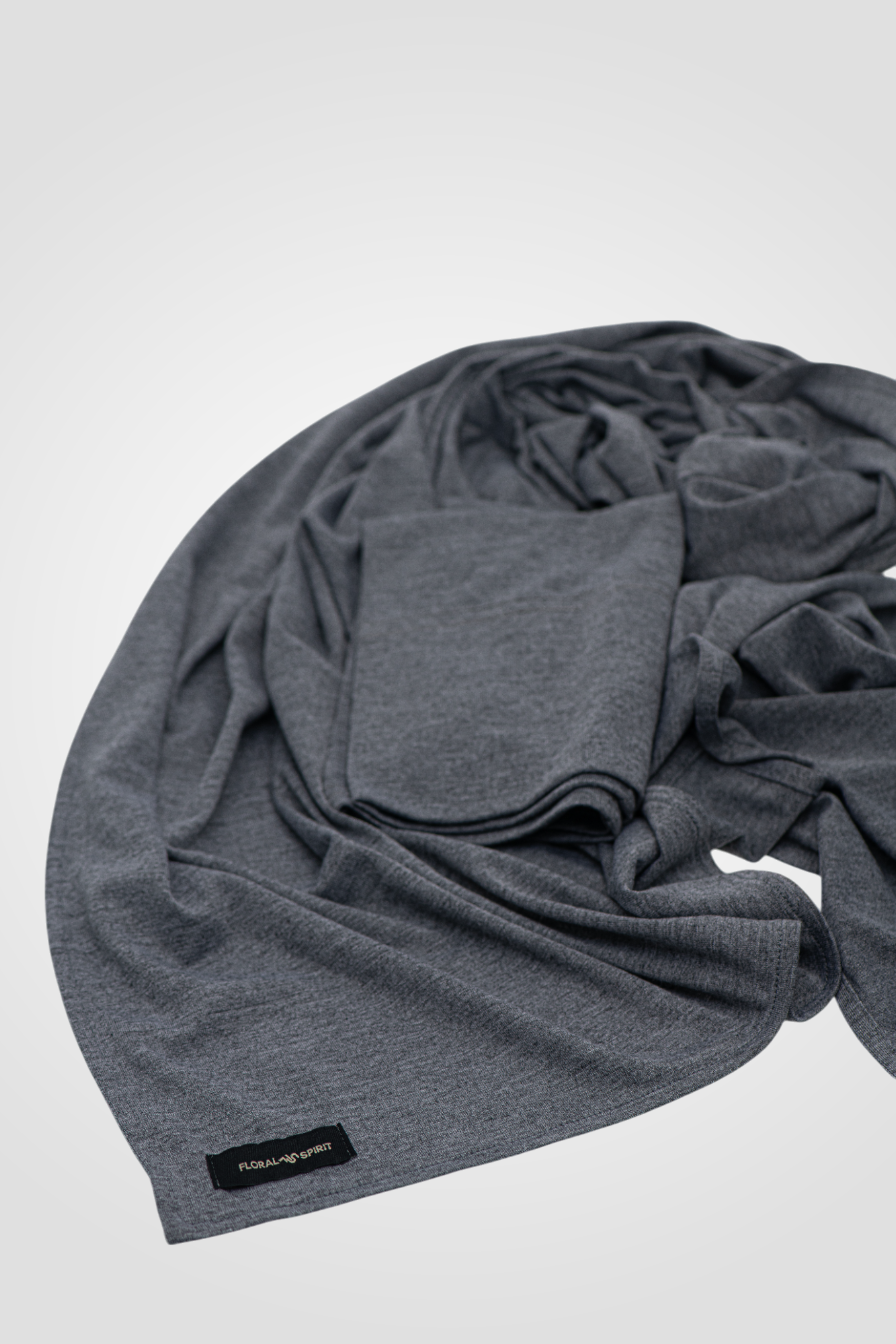 Matching Premium Jersey Hijab Set - DARK HEATHER