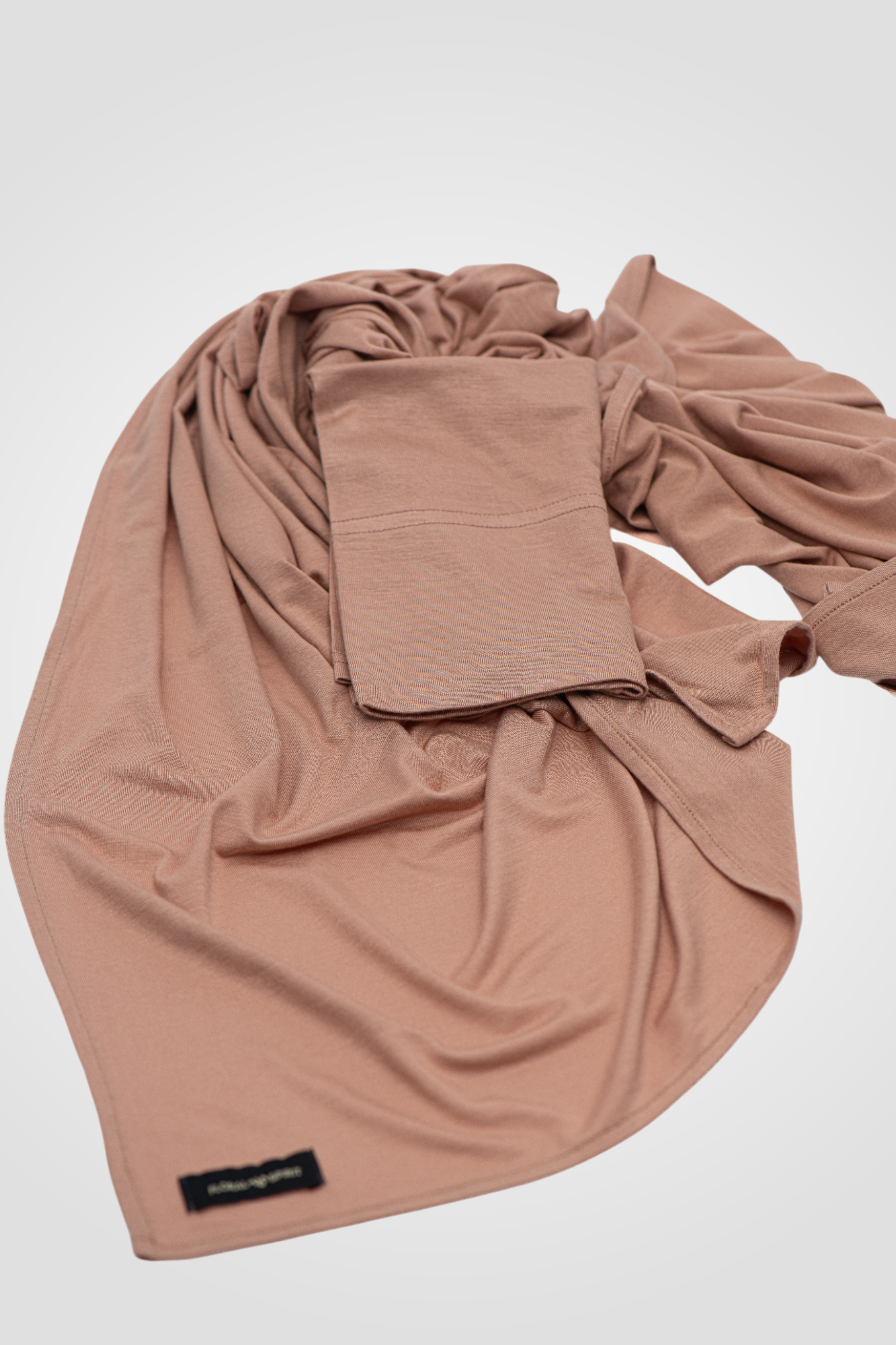 Matching Premium Jersey Hijab Set - MOCHA