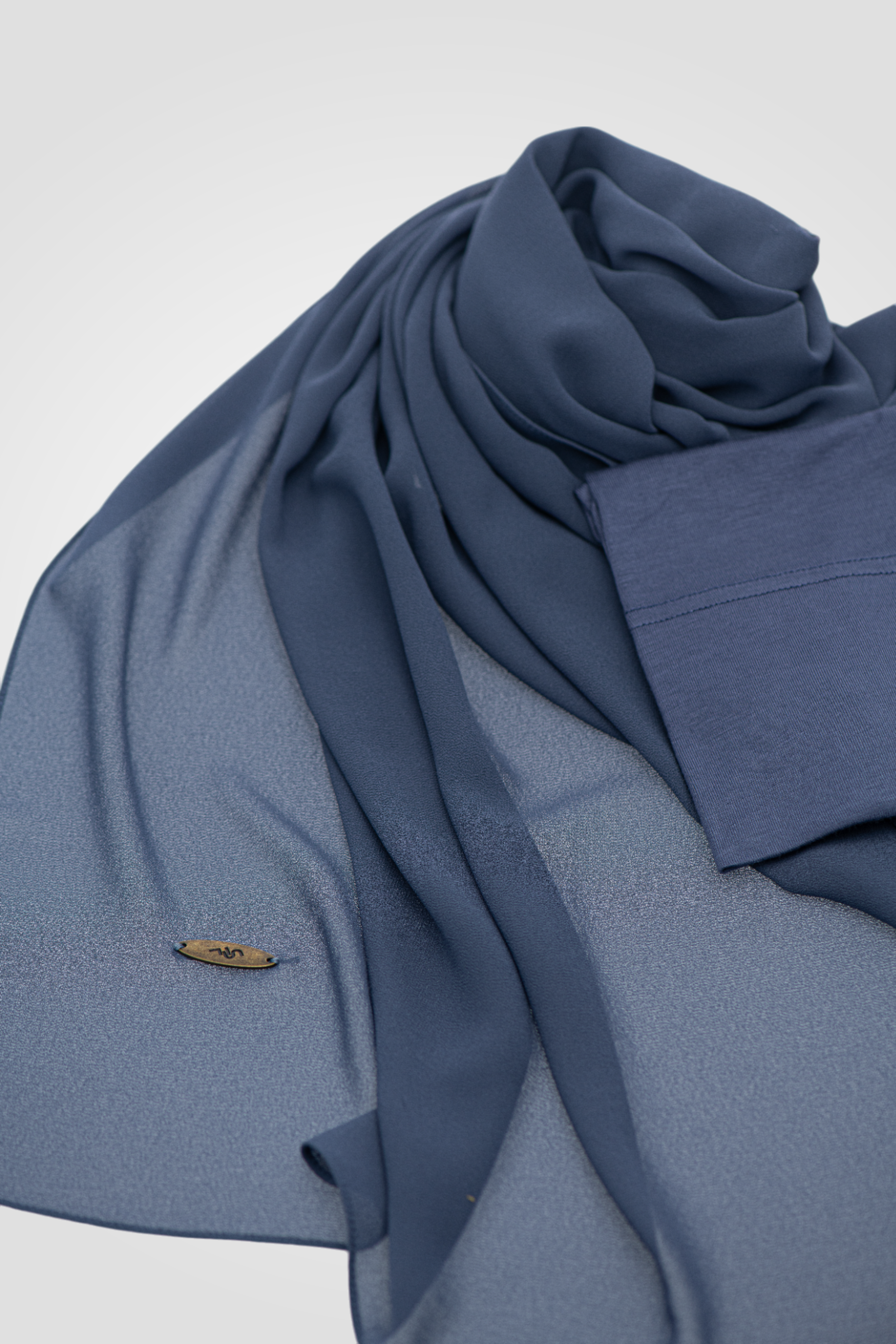 Matching Chiffon Hijab Set - DENIM