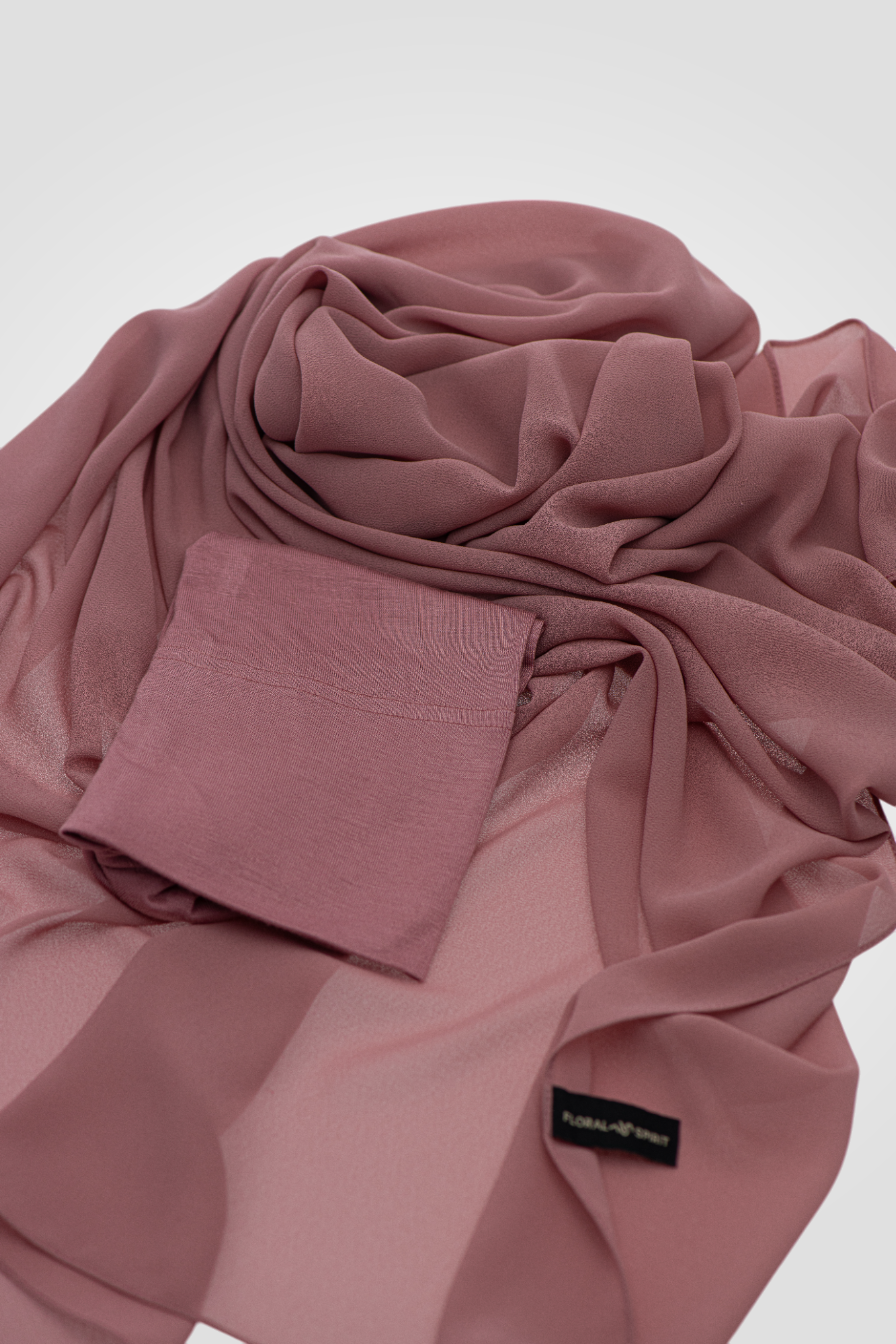 Matching Chiffon Hijab Set - ORCHID PINK