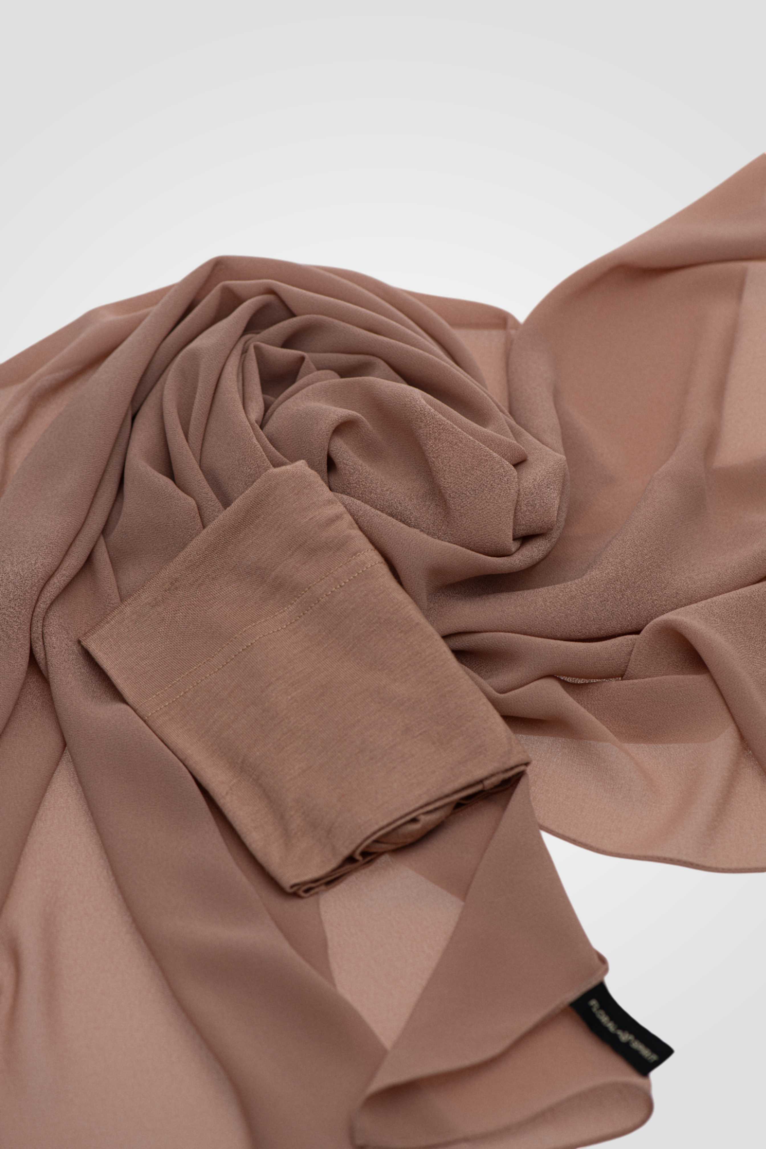 Matching Chiffon Hijab Set - WARM TAUPE