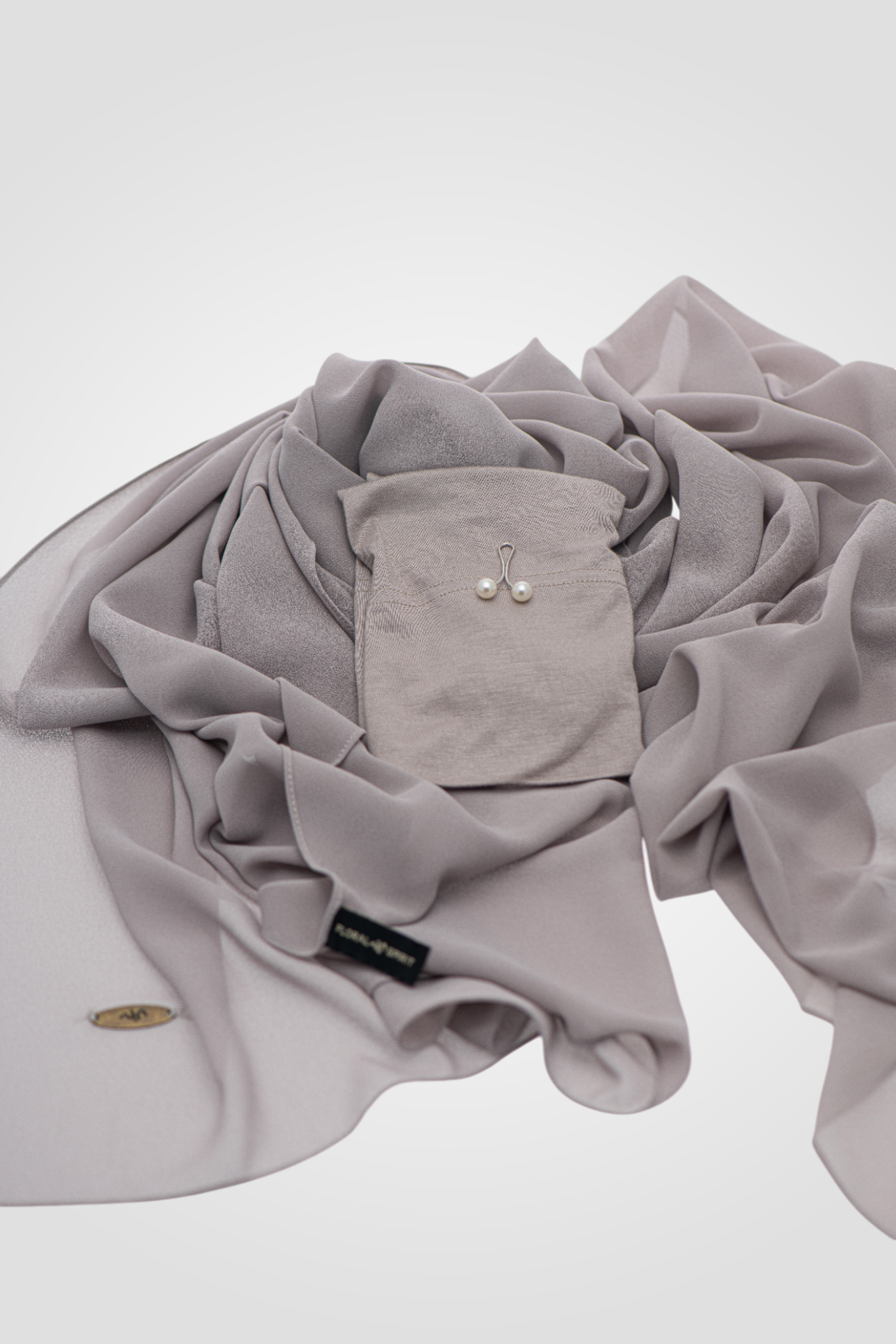 Chiffon Hijab  - PALE SILVER